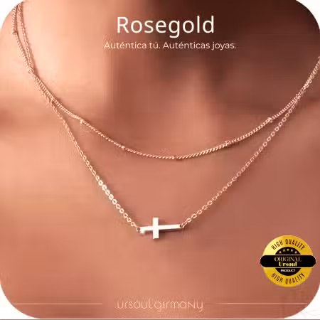 Collar Luz de Fe Rosa - Doble Gracia y Símbolo