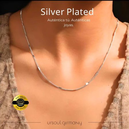 Cadena minimalista color plata Ursoul Germany