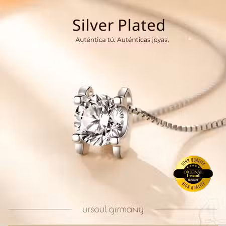 Gargantilla Silver Plated con cristal austriaco dama Ursoul Germany