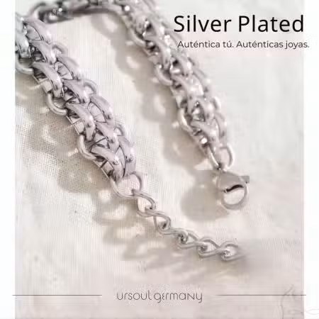 Pulsera color plata femenina diseño elegante Guatemala