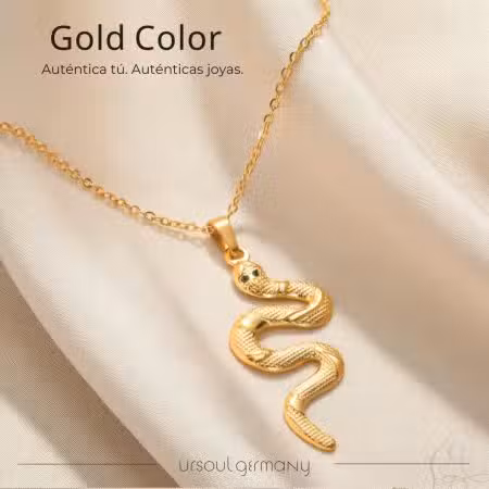 Joya simbólica serpiente dorada Ursoul Germany