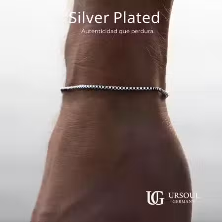 Pulsera fina Silver Plated para caballero Ursoul Germany